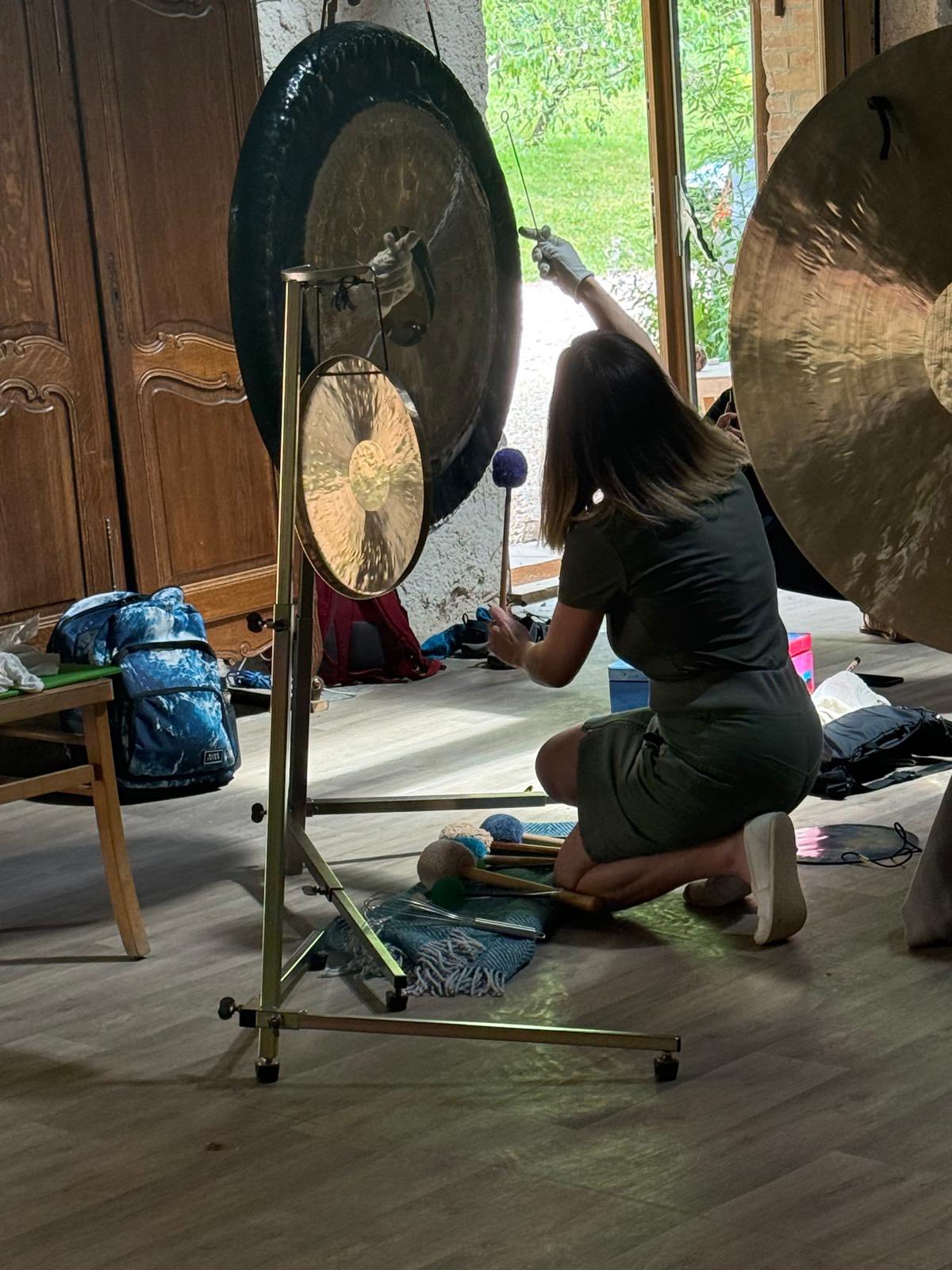 playing the gong 2